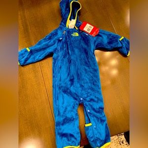 North Face Fleece Boys Snow Suit- 6-12 month NWT